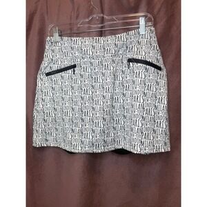 GGblue Luxe Sport Skort White Black City Print Golf Tennis Activewear medium